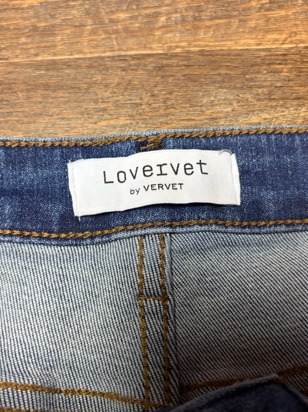 Lovervet By Vervet Jeans Women’s 27/5 Boot Cut Stretch Denim Raw Hem Mid Rise - Picture 4 of 9